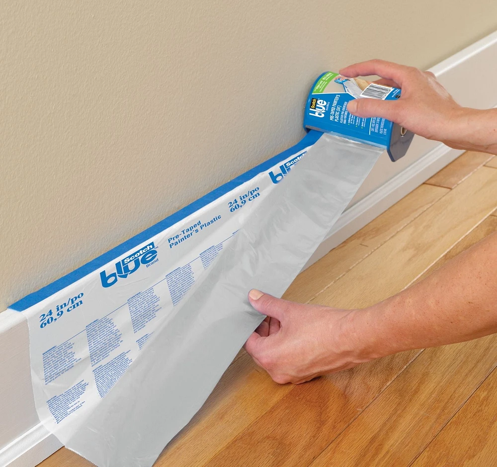 ScotchBlue™ Pre-Taped Painter's Plastic Loaded 24 Inch Dispenser, ScotchBlue PTD2093EL-24-S