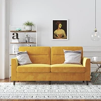 Novogratz Concord Sofa, jaune moutarde