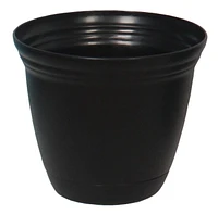 8 POUCES POT DE FLEURS ÉLÉMENTAIRE EN FORME DE CLOCHE - NOIR
