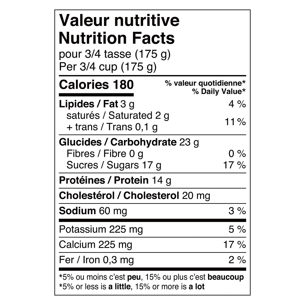Liberté Grec Yogourt 2 %, Vanille, Teneur élevée en protéines, 750 g 750g