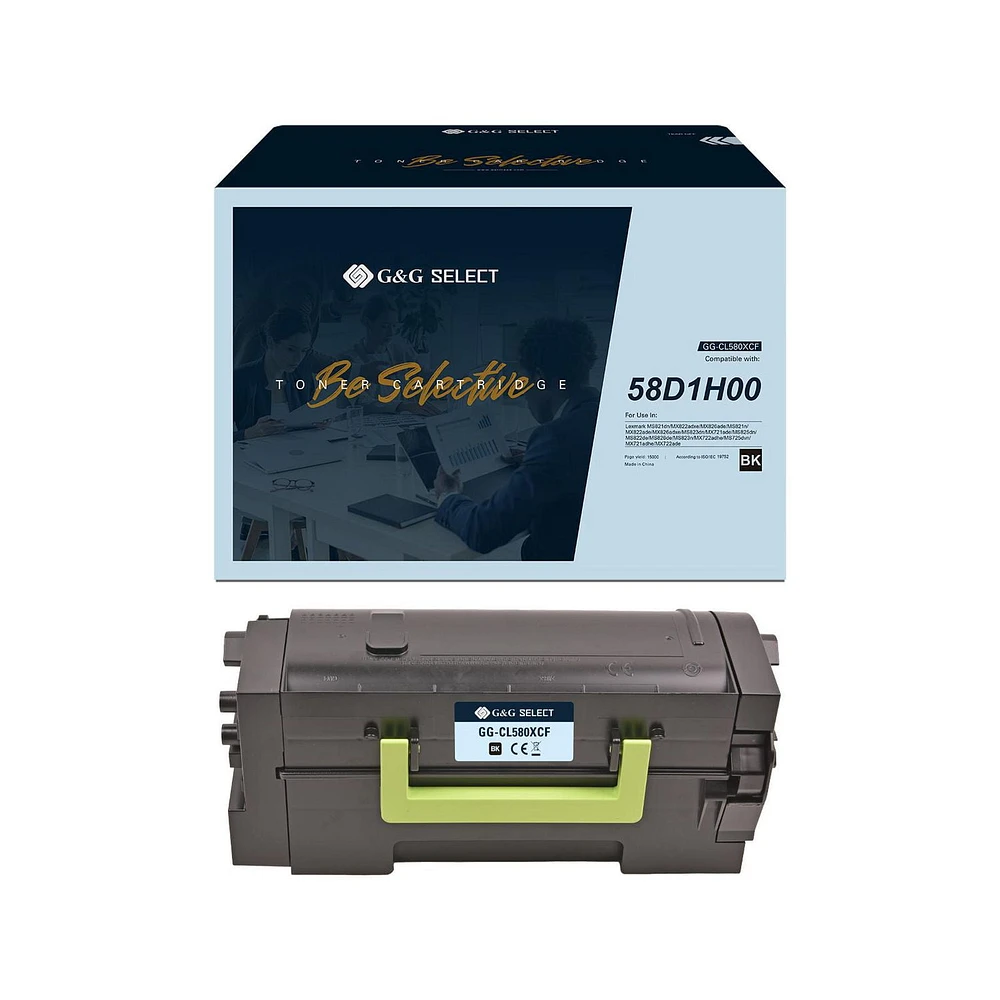 G&G Select Lexmark 58D1H00 Remanufactured Black Toner Cartridge