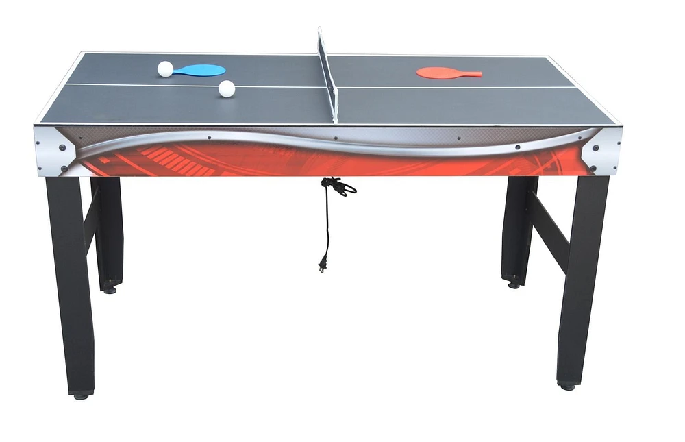 Scout 54 pouces, Table Multi-Jeux 4-en-1 avec Basket-ball, Air Hockey, Tennis de Table, et tableau effaçable à sec