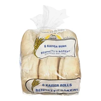 Kaiser Buns 6's, 390g / 6 Count