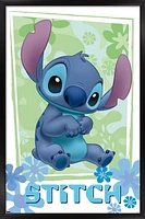 Disney Lilo and Stitch - Flowers Wall Poster, 22.375" x 34" Framed