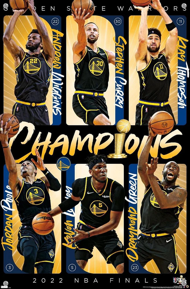 NBA Golden State Warriors - 2022 NBA Finals Champions Wall Poster