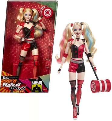 Barbie Signature Poupée Harley Quinn, de collection, maillet