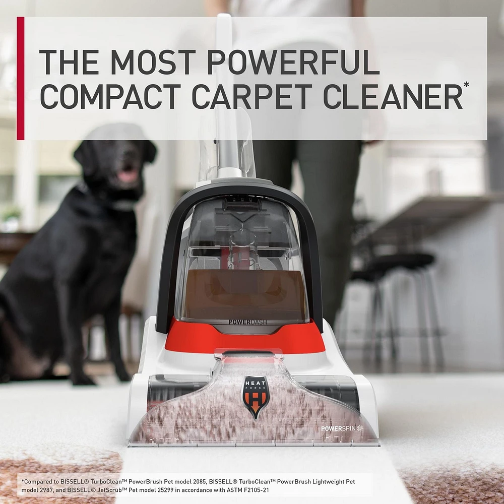 HOOVER PowerDash Compact Carpet Cleaner, Portable And Lightweight