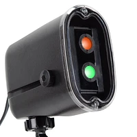 Lightshow Projection Plus-EyeScreams+Static-Creepy JOL avec yeux clignotants (Orange/Vert)