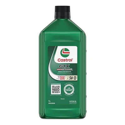 Castrol GTX – High Mileage 5W20 1L, A premium oil formulated for engines with over 120,000km.
