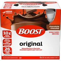 BOOST Original Meal Replacement Drink – Chocolate, 6 x 237 ml, 6 x 237 ML