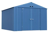 Abri de rangement en acier Arrow Elite, 10 x 14 pi, Bleu Gris