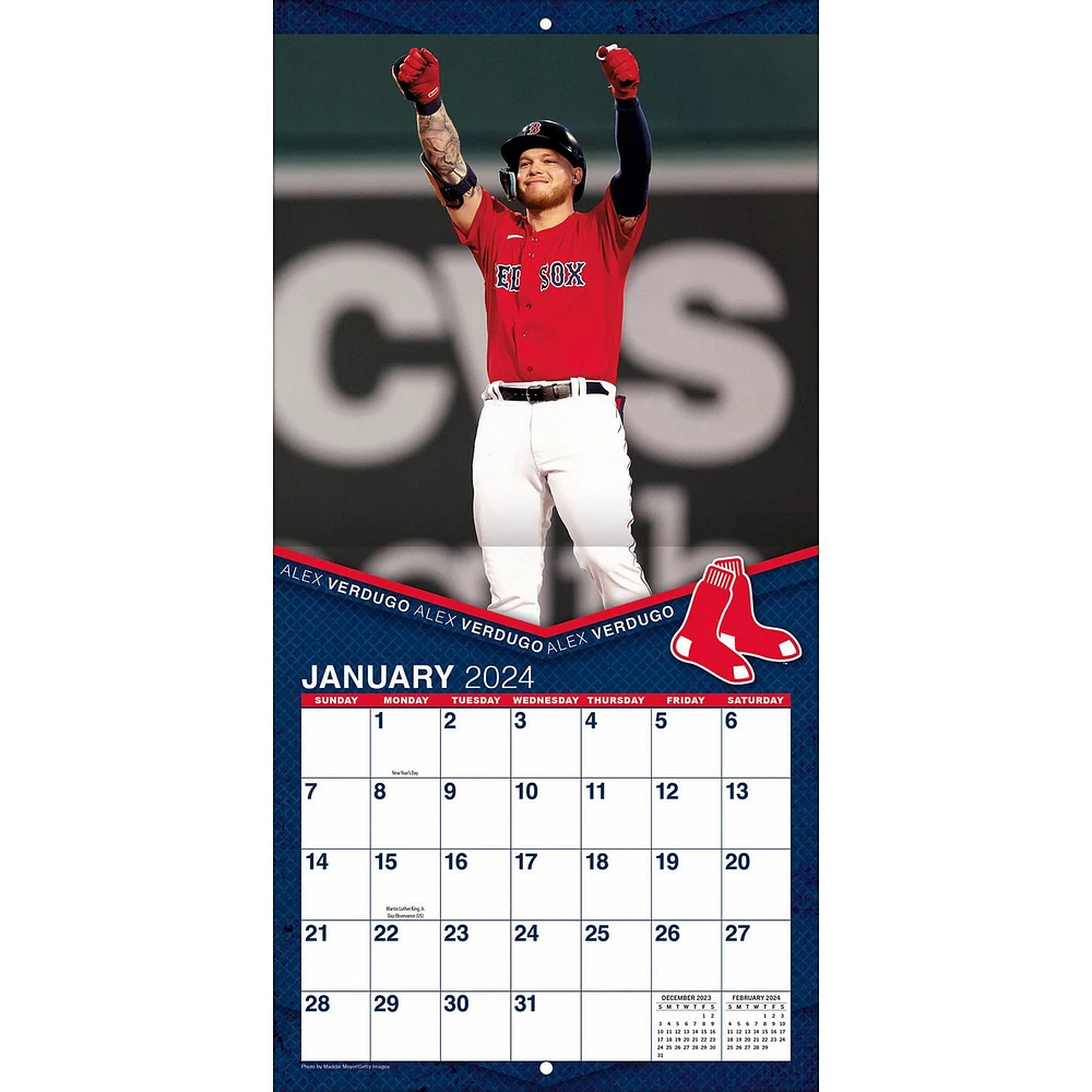 Turner Licensing Boston Red Sox 2024 12x24 Inch Square Wall Calendar, 9798350600797