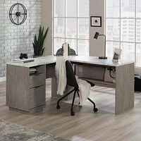 Sauder La Collection East Rock Bureau en L, Finition Ashen Oak, 431764