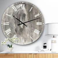 Designart 'Farmhouse Horse' Farmhouse wall clock