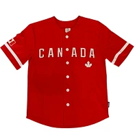 Maillot de baseball Équipe Canada pour hommes Tailles P-TG