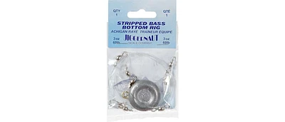 Jiggernaut STRBASRIG2OZ 2oz, 60Lb test Striper Bass Rig w/weight