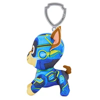 PAW Patrol : La Super Patrouille le film, Peluche miniature Chase Super Patrouille de 10 cm, animaux en peluche miniatures avec attache pour porte-clés, jouets pour garçons et filles à partir de 3 ans