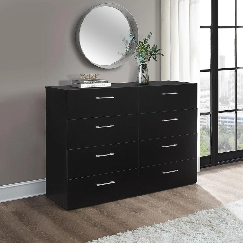 Living Essentials by Hillsdale Lundy Wood 8-Drawer Dresser