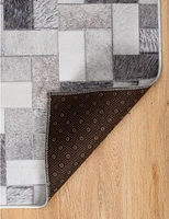 Tapis d'appoint Laredo Burke gris & ivoire de 3 pi x 5 pi