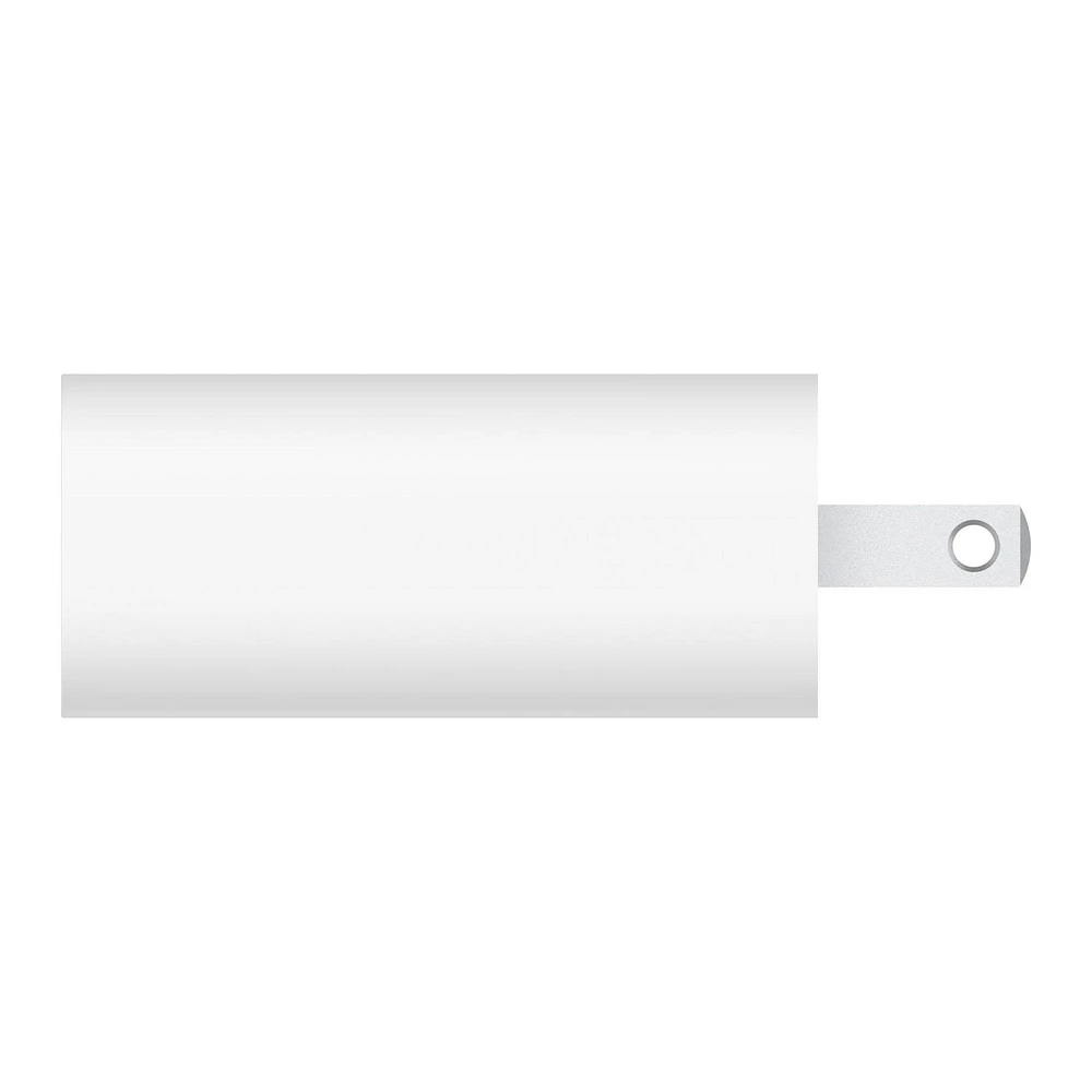 Belkin Wall Charger 25W USB-C Power Delivery with PPS White, 25W CHARGER White