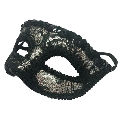 Women's Silver Lace Mask