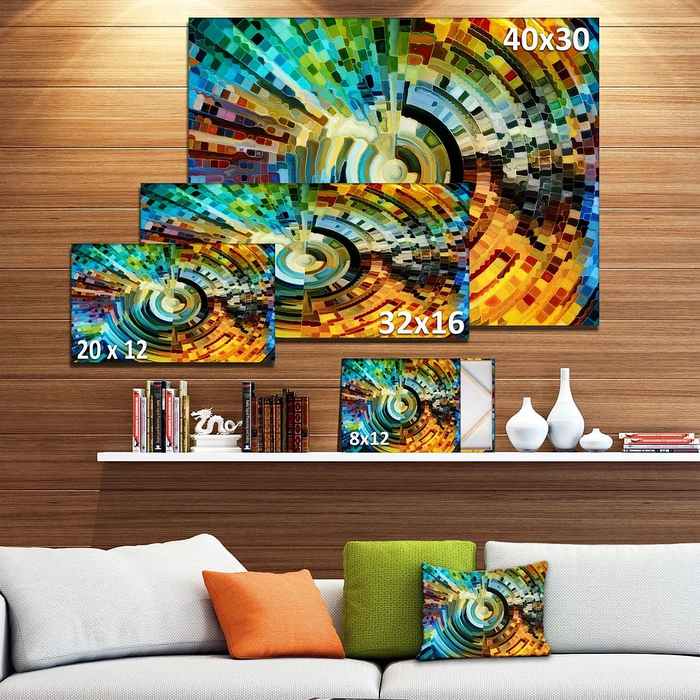 Impression sur toile « les chemins du vitrail » Design Art