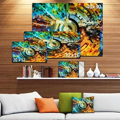 Impression sur toile « les chemins du vitrail » Design Art