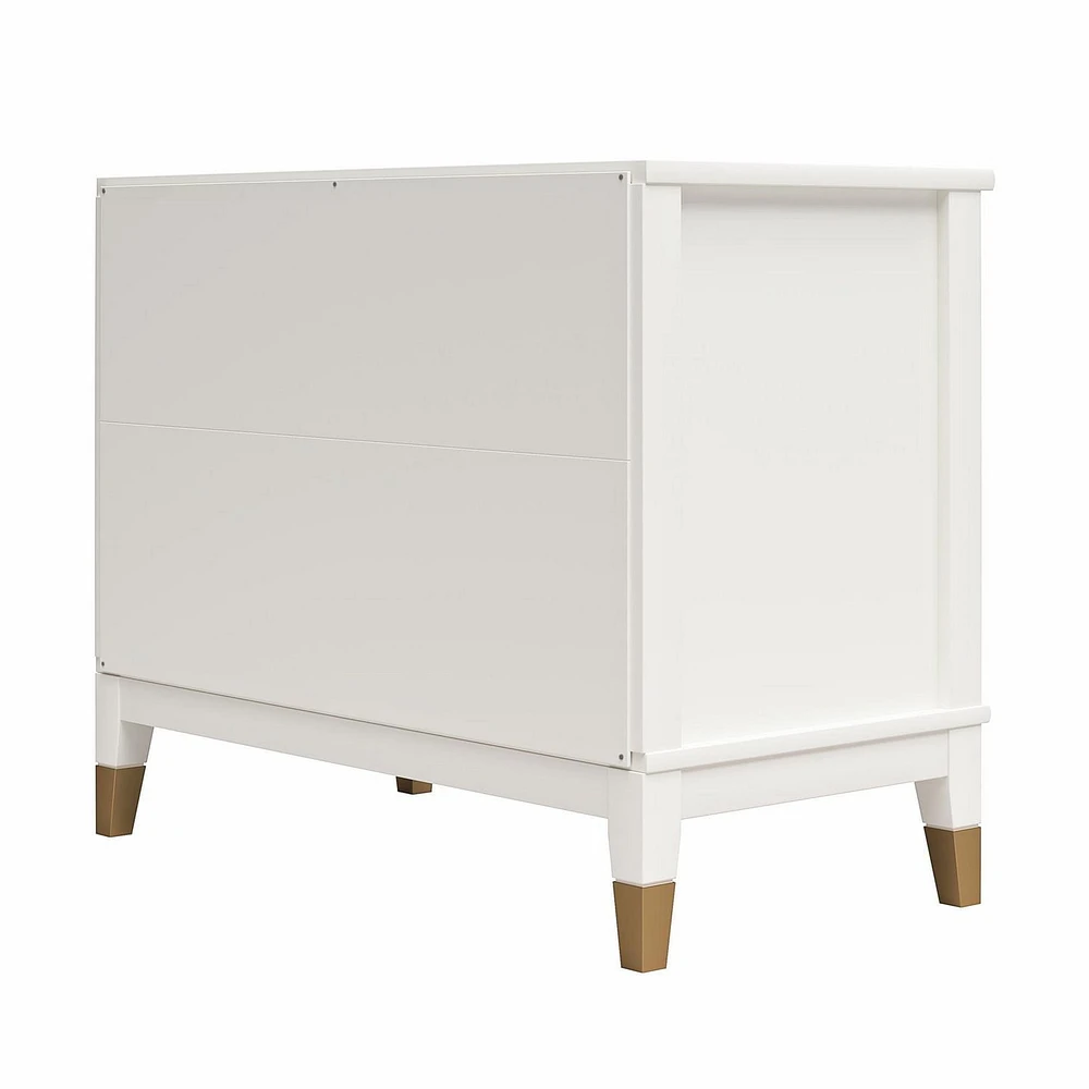 CosmoLiving by Cosmopolitan Westerleigh, table de chevet large, blanc