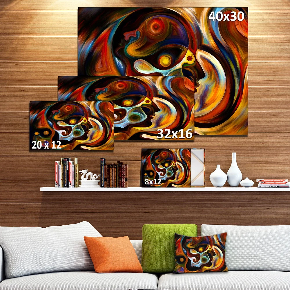 Impression sur toile « Perspectives Of Inner Paint » Design Art