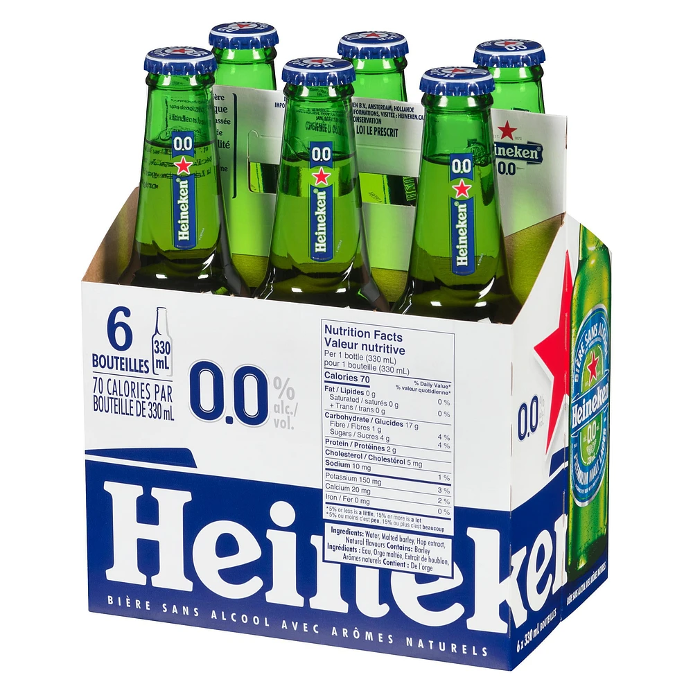 Heineken 0.0 Bottles, Heineken 0.0 Btl 330ml NonAlc