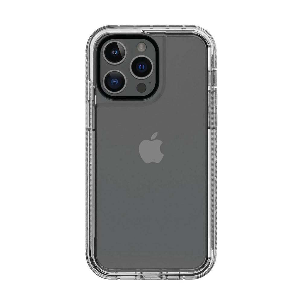Étui robuste antimicrobien avec enveloppe rigide et pince rotative onn. pour iPhone 14 Pro Protégé contre chute de 6,4 m