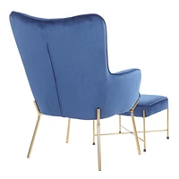 Izzy Contemporary Chair with Ottoman by LumiSource