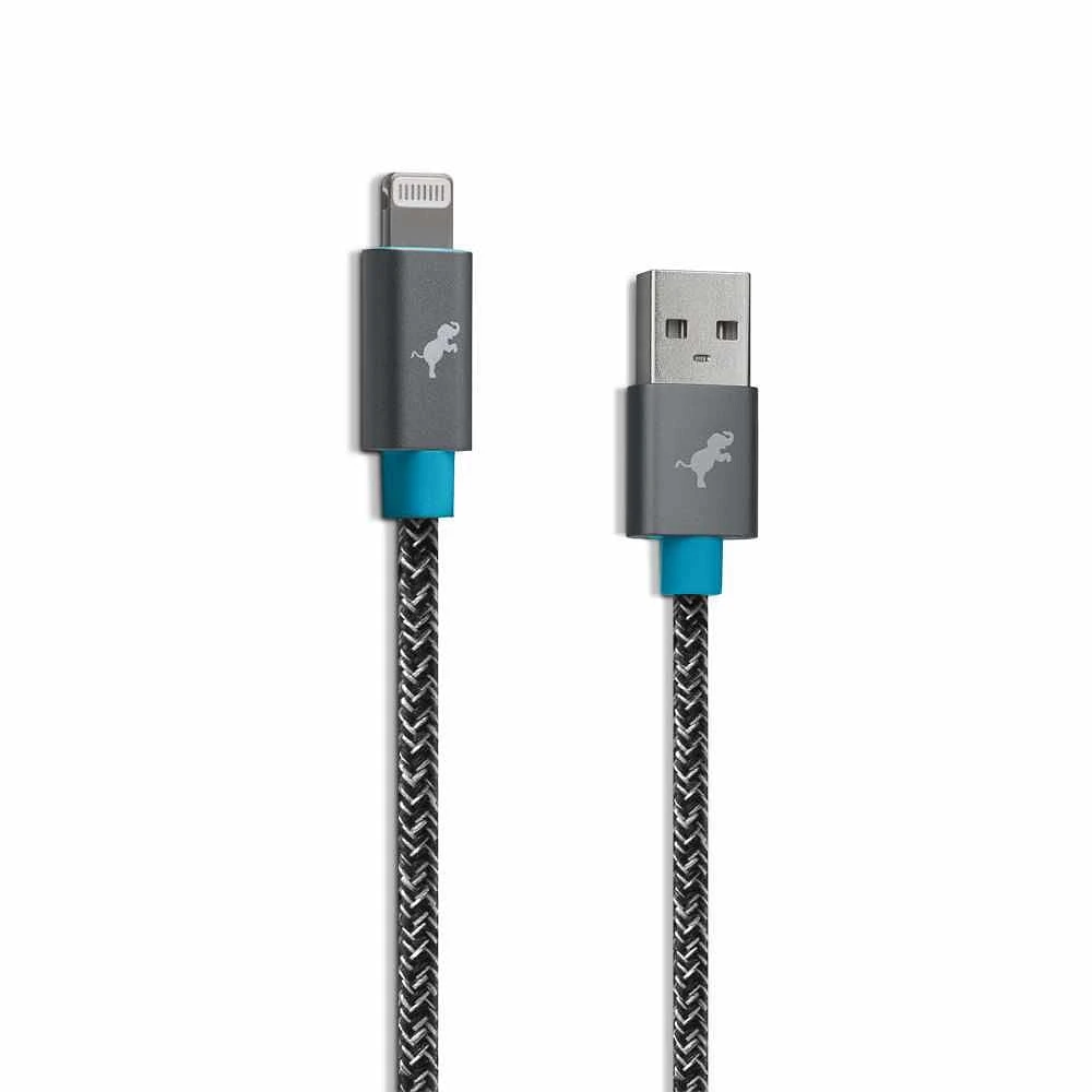 PowerKnit USB-A to Lightning 6ft Cable Space Grey, PowerKnit USB-A to Lightning 6ft 60W