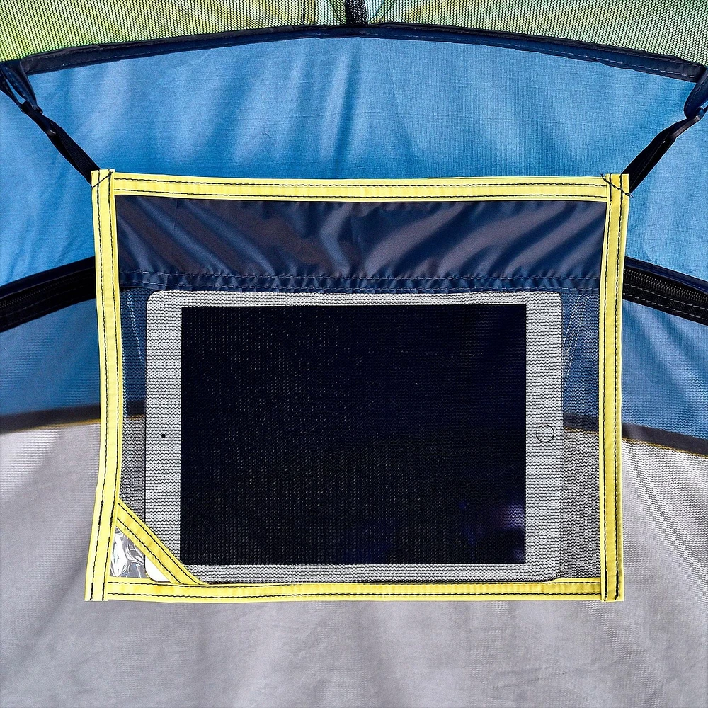 Ozark Trail 8-Person Dome Tent with Fly, Easy Set-Up, Grey/Blue in Colour