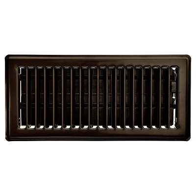 Imperial 4 po x 10 po Registre de plancher en acier bronze huilé 4x10po ORBZ Lvrd Flr Reg