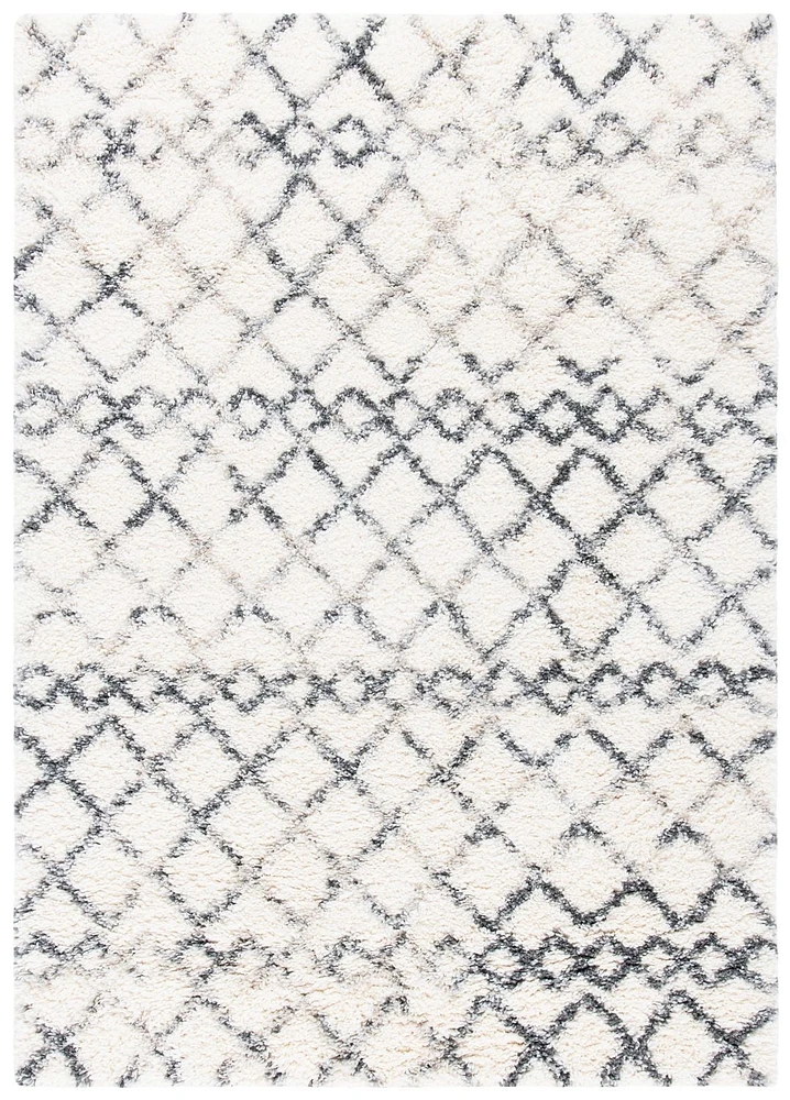 SAFAVIEH Fontana Aleta Geometric Distressed Plush Shag Area Rug