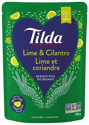 Riz basmati à la lime et coriandre étuvé de Tilda Tilda lime & coriandre