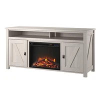 Console TV Farmington avec foyer électrique pour téléviseurs jusqu'à 60 po