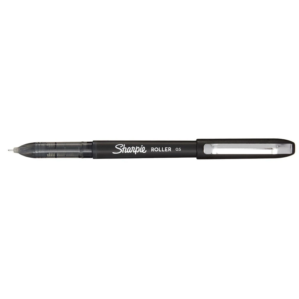 Stylo à bille roulante Sharpie, pointe aiguille (0,5 mm) stylo de précision, encre noire 2 pièces