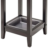 Winsome Jana Umbrella Stand with Metal Tray, Espresso- 92411