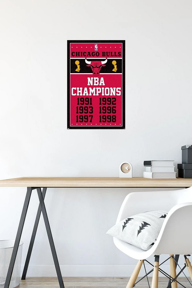 NBA Chicago Bulls - Champions 13 Wall Poster, 14.725" x 22.375"