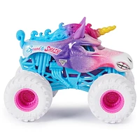 Monster Jam, Monster trucks officiels en métal moulé Sparkle Smash Vs. Sparkle Smash, échelle 1:64, jouets pour garçons à partir de 3 ans