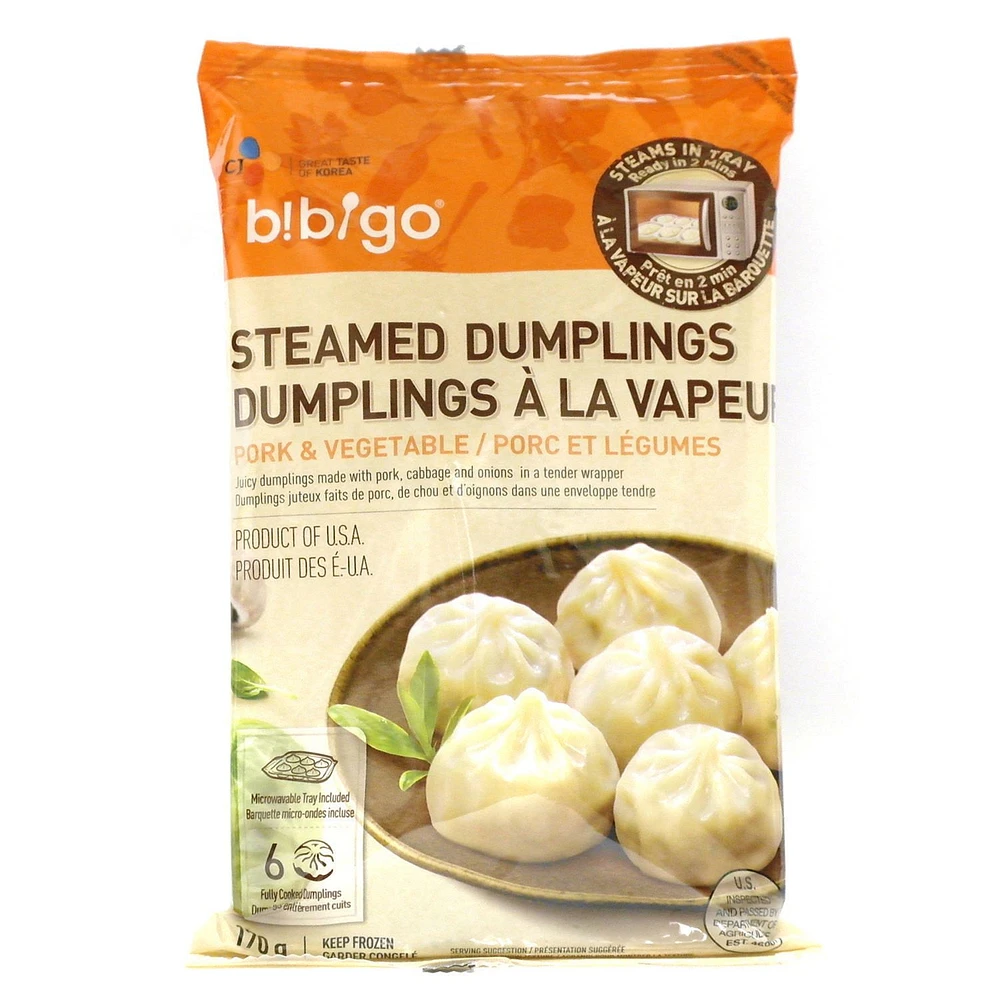 CJ Bibigo Steamed Dumplings – Pork & Vegetable