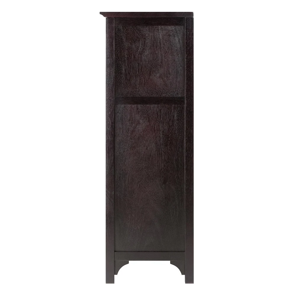 92729- Ancona Modular Wine Cabinet with Glass Rack & 20-Bottle