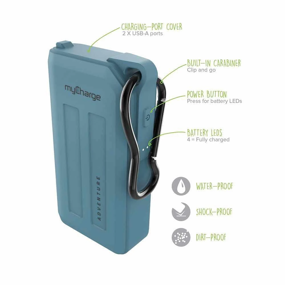 Adventure H2O Powerbank 6700 mAh Blue