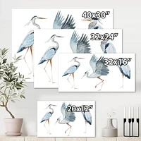 Designart Oiseaux Héron II Art mural sur toile