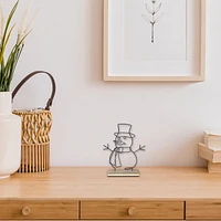 Petit Support Décoratif En Fil De Fer Pour Bonhomme De Neige - Lot De 2