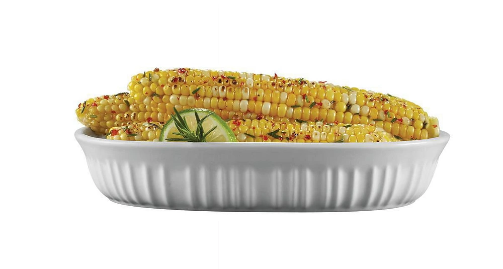 Plat ovale à couvercle en plastique 23 oz/679ml - Corningware French White