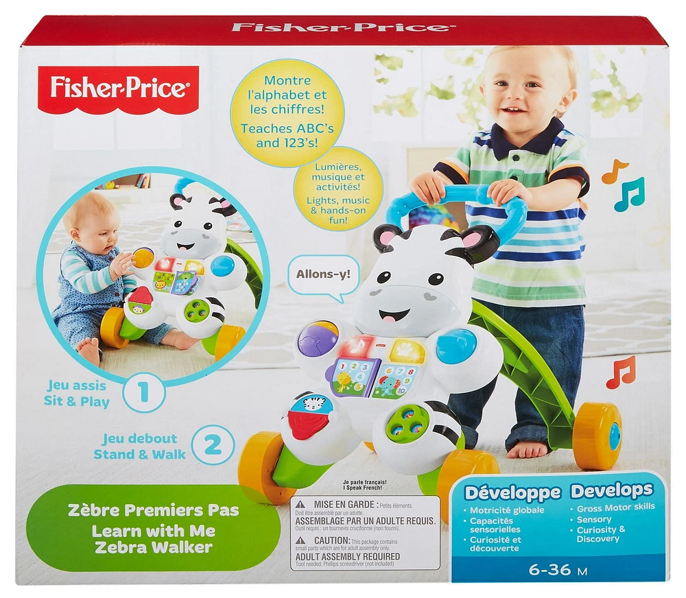 Fisher-Price Coffret de jeu Premiers Pas Zèbre – Édition Française