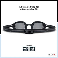 Lunettes de natation Dolfino Pro Pacesetter pour adultes - Noir Lunettes de natation adultes